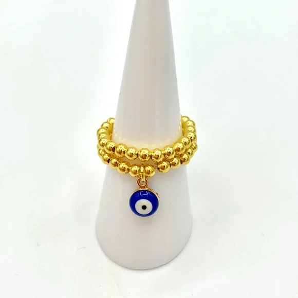 Evil Eye Stacking Rings - Picture 2 of 5